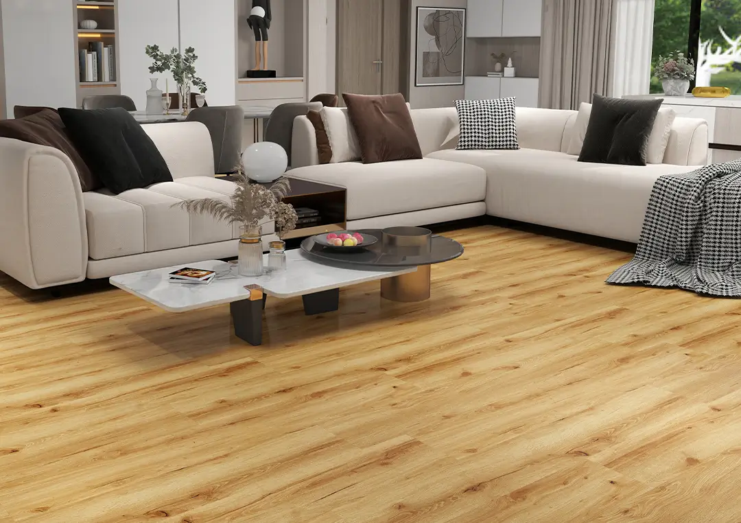 Wohnzimmer, Vinylboden, Sofe, Couchtisch