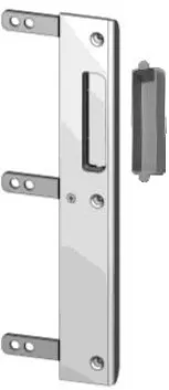 Bild Oberfläche / Detail Schließblech Neusilber DIN L Astra