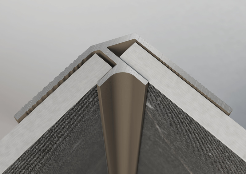 Bild Oberfläche / Detail Inneneckprofil Titanium Modee Wall In Ewifoam
