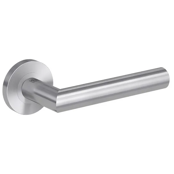 Bild Oberfläche / Detail Rosettengarnitur Lucia Professional Edelstahl matt Schraubtechnik Griffwerk