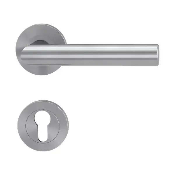 Bild Oberfläche / Detail Rosettengarnitur Lucia Professional Edelstahl matt Schraubtechnik Griffwerk