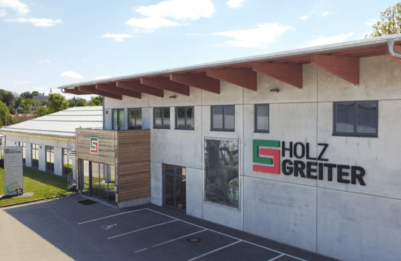 Gebäude, Holz Greiter Niederlassung, Parklplätze