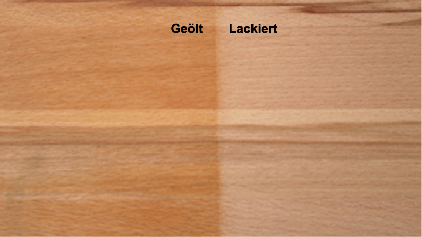 Leimholzplatte Kernbuche