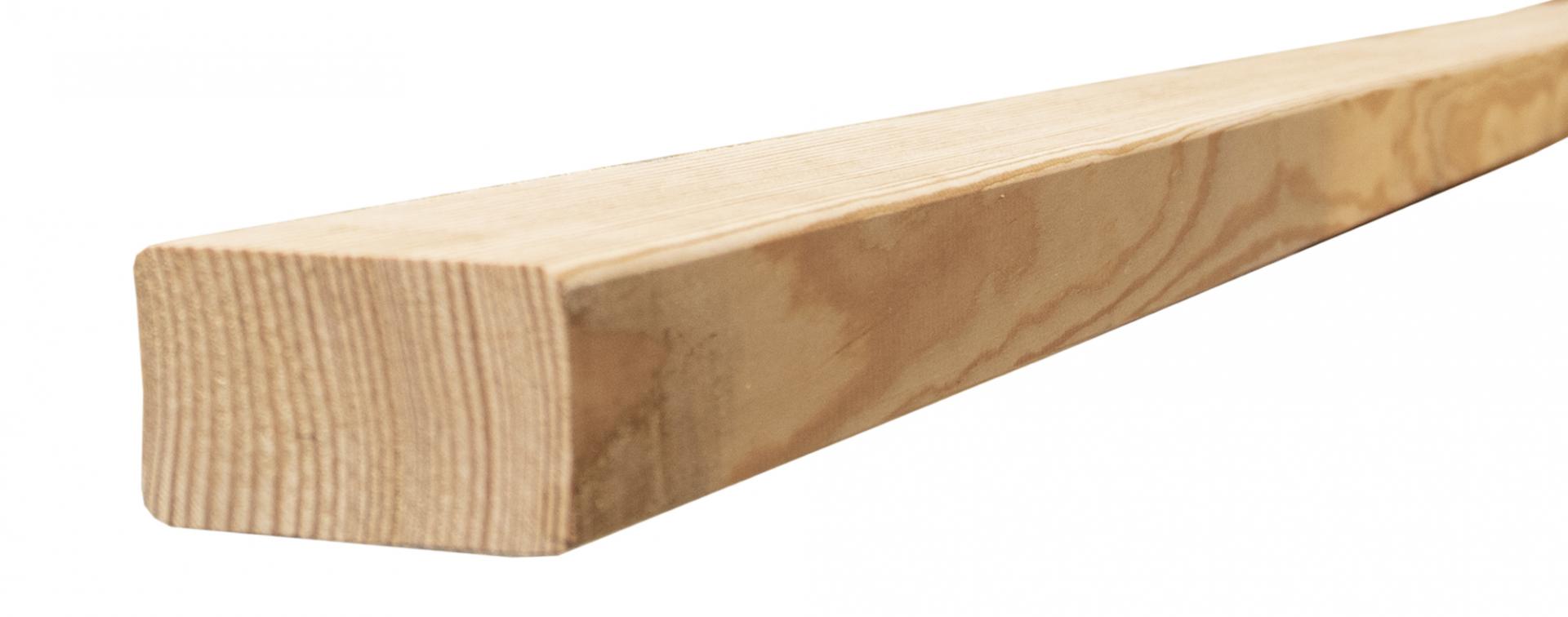 Bild Querschnitt / Aufbau Terrassenunterkonstruktion Lärche canadisch Holz gehobelt