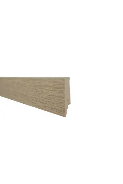 Bild Querschnitt / Aufbau Sockelleiste Eiche Castello foliert 18 x 58 mm Natura Flooring