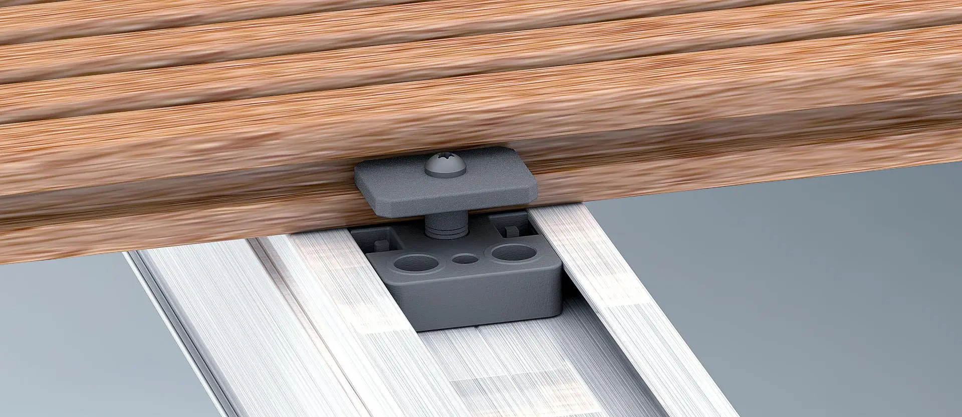 Bild Oberfläche / Detail Multiclip für Trias Alu-Unterkonstruktion (UK) 50 Stück Blauform
