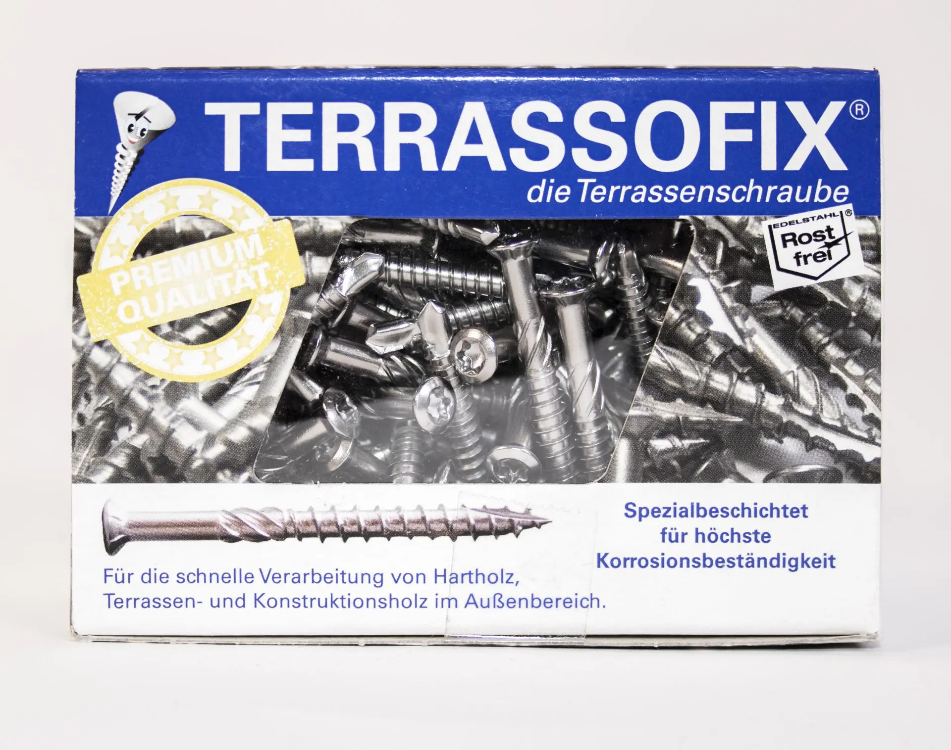 Bild Verpackung Terrassenschrauben Teilgewinde für Alu-Unterkonstruktion (UK) Edelstahl 100 Stück