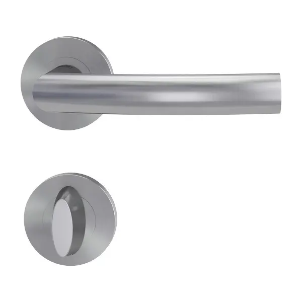 Bild Oberfläche / Detail Rosettengarnitur Lorita Professional Edelstahl matt Schraubtechnik Griffwerk
