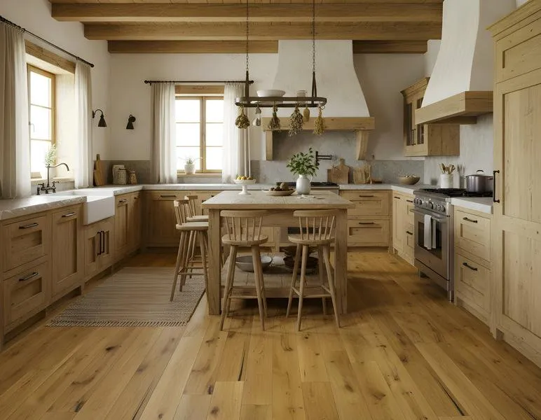 Bild Ambiente Fertigparkett Eiche Roble Natur Landhausdiele Gebürstet Natura Flooring
