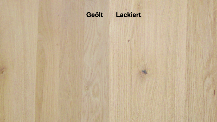Leimholzplatte Eiche astig