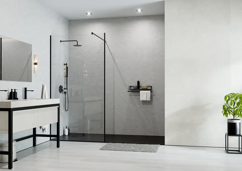 Bild Ambiente Mineral-Wall MASSI WHITE vollflächige Verklebung Ewifoam