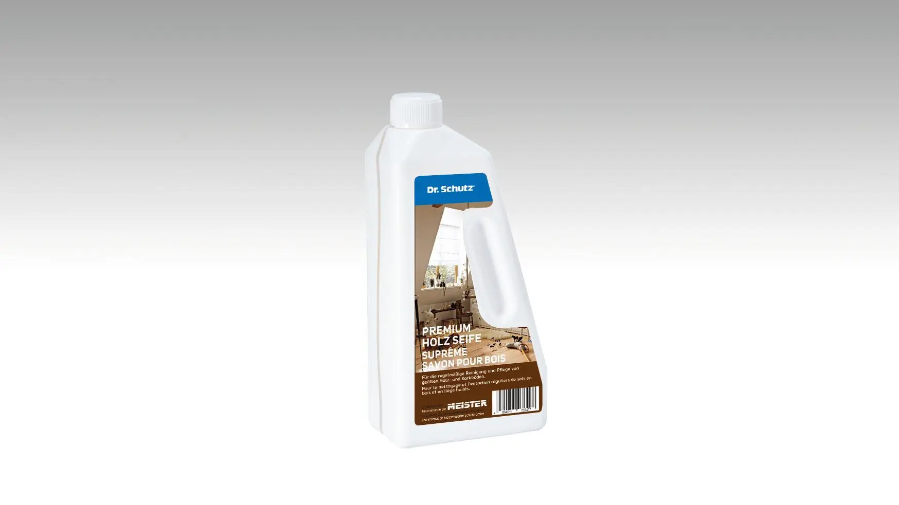 Bild Oberfläche / Detail Holzseife Meister Parkettböden, Lindura-Holzböden mit naturgeölter Oberfläche 750 ml Dr. Schutz