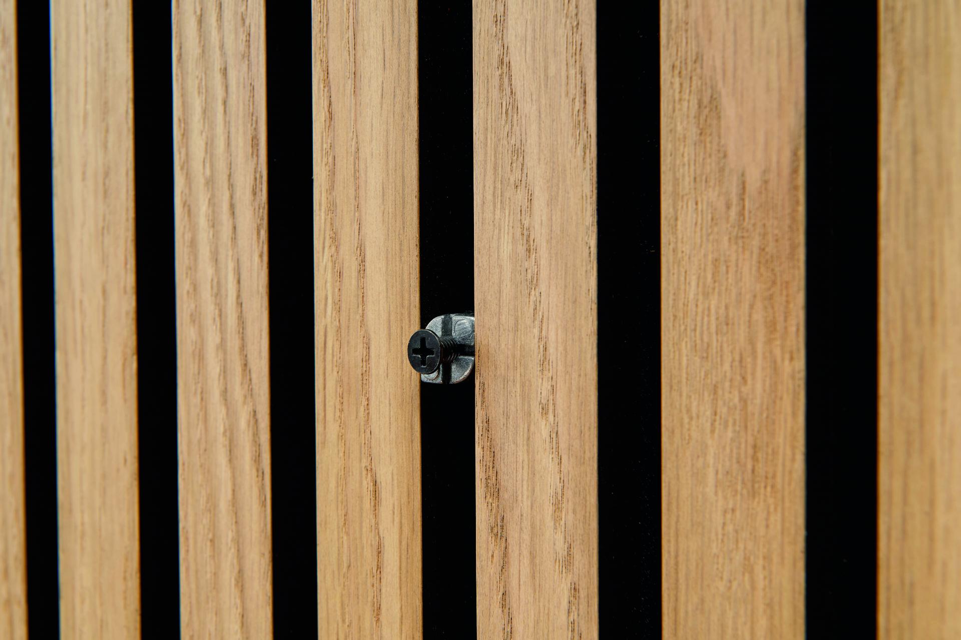 Bild Oberfläche / Detail Fixierpunkt aluminiumfarbig / schwarz Silent Design ter Hürne