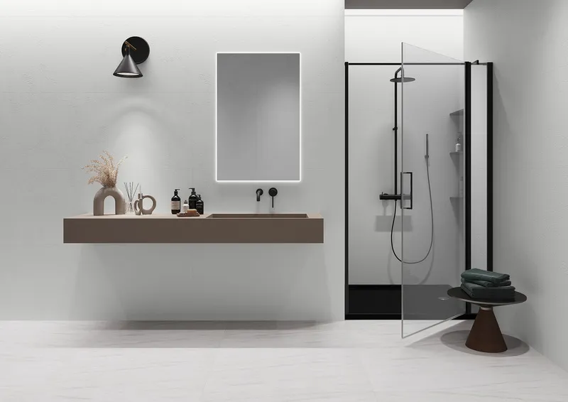Bild Ambiente Mineral-Wall MONO WHITE vollflächige Verklebung Ewifoam