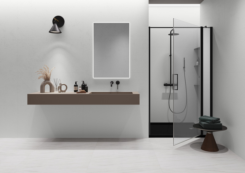 Bild Ambiente Mineral-Wall MONO WHITE vollflächige Verklebung Ewifoam