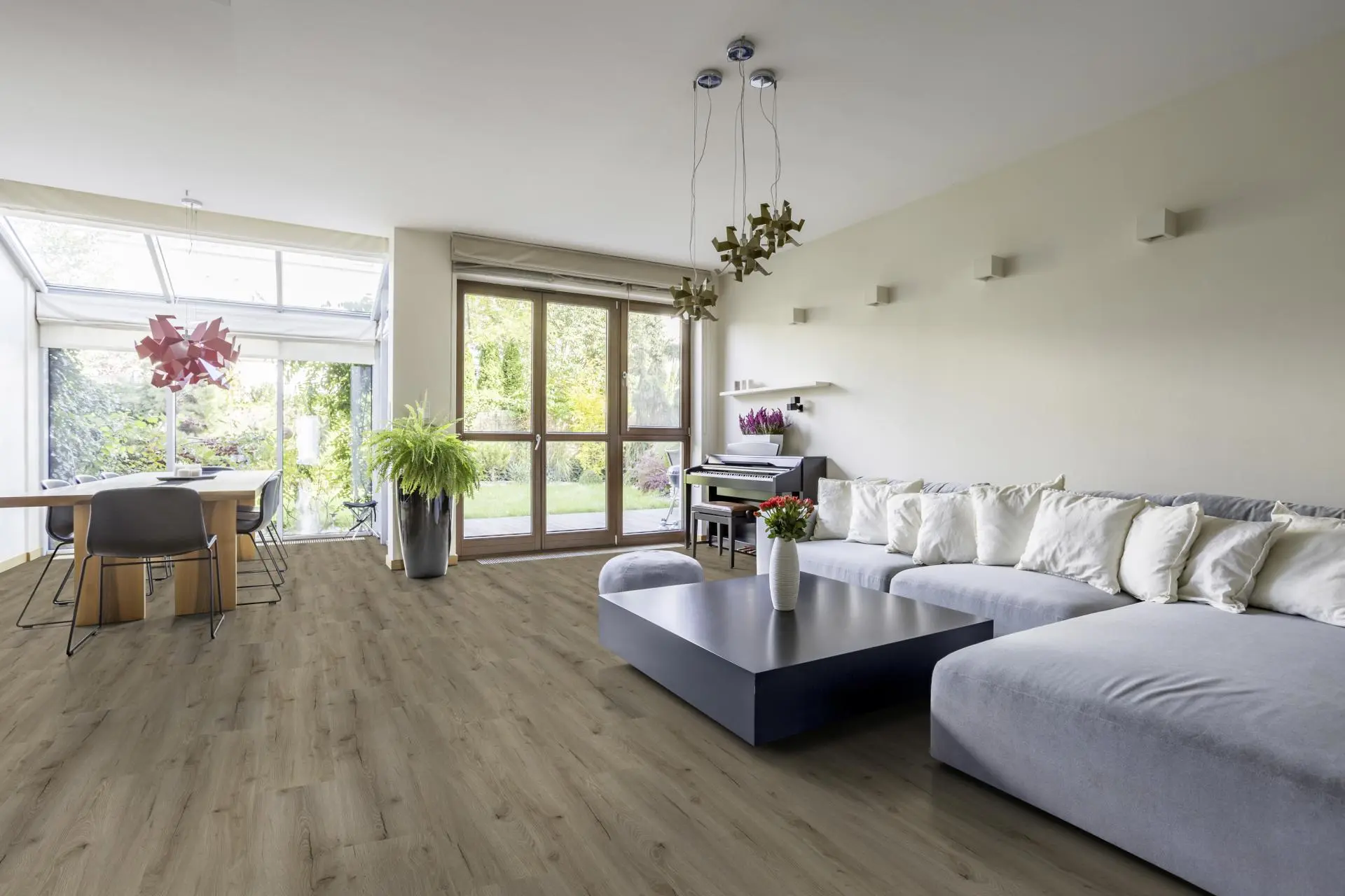 Bild Ambiente Designboden Eiche Castello Grande Landhausdiele Synchronstruktur Natura Flooring