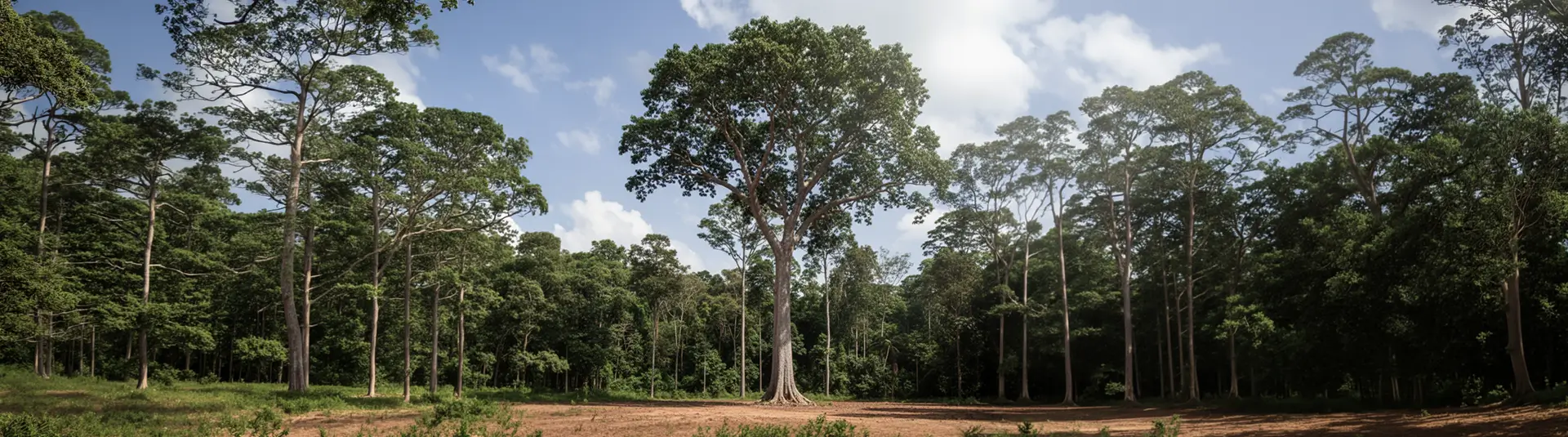 Bangkirai Baum in einem Wald