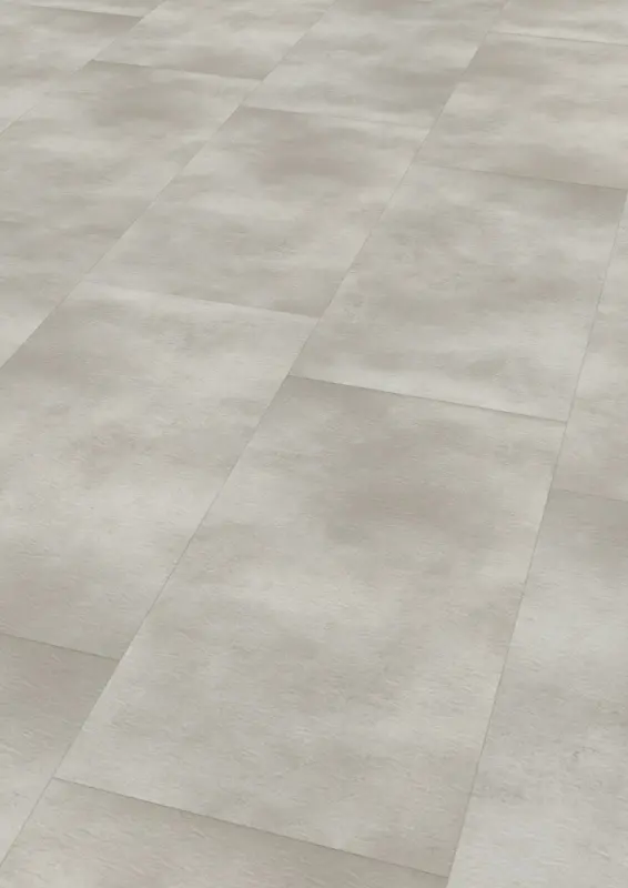 Bild Oberfläche / Detail Vinylboden Cement light Fliesenoptik Synchronstruktur Natura Flooring