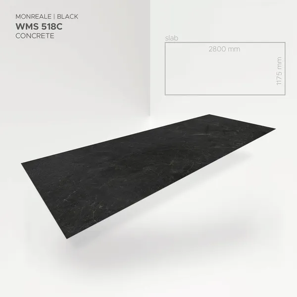 Bild Querschnitt / Aufbau Mineral-Wall MONREALE BLACK vollflächige Verklebung Ewifoam