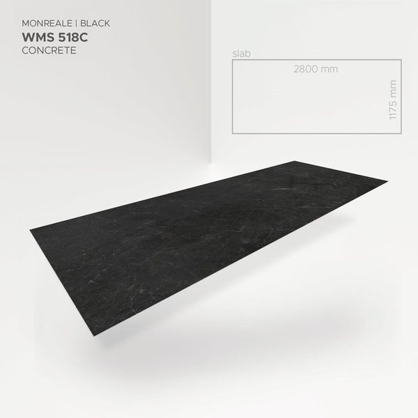 Bild Querschnitt / Aufbau Mineral-Wall MONREALE BLACK vollflächige Verklebung Ewifoam