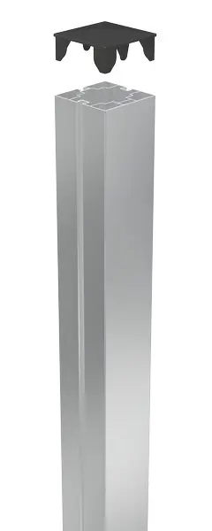Bild Querschnitt / Aufbau Pfosten Silber
