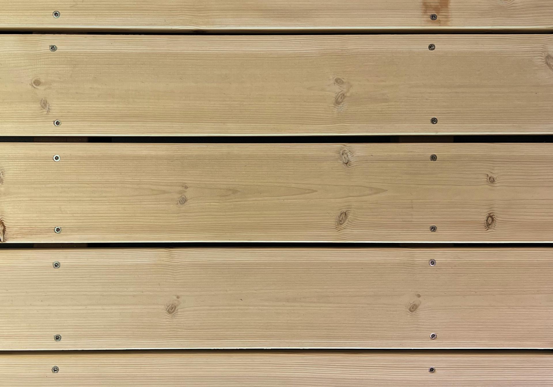 Bild Oberfläche / Detail Terrassenbelag Kiefer schwedisch Holz Glatt / Glatt Organowood