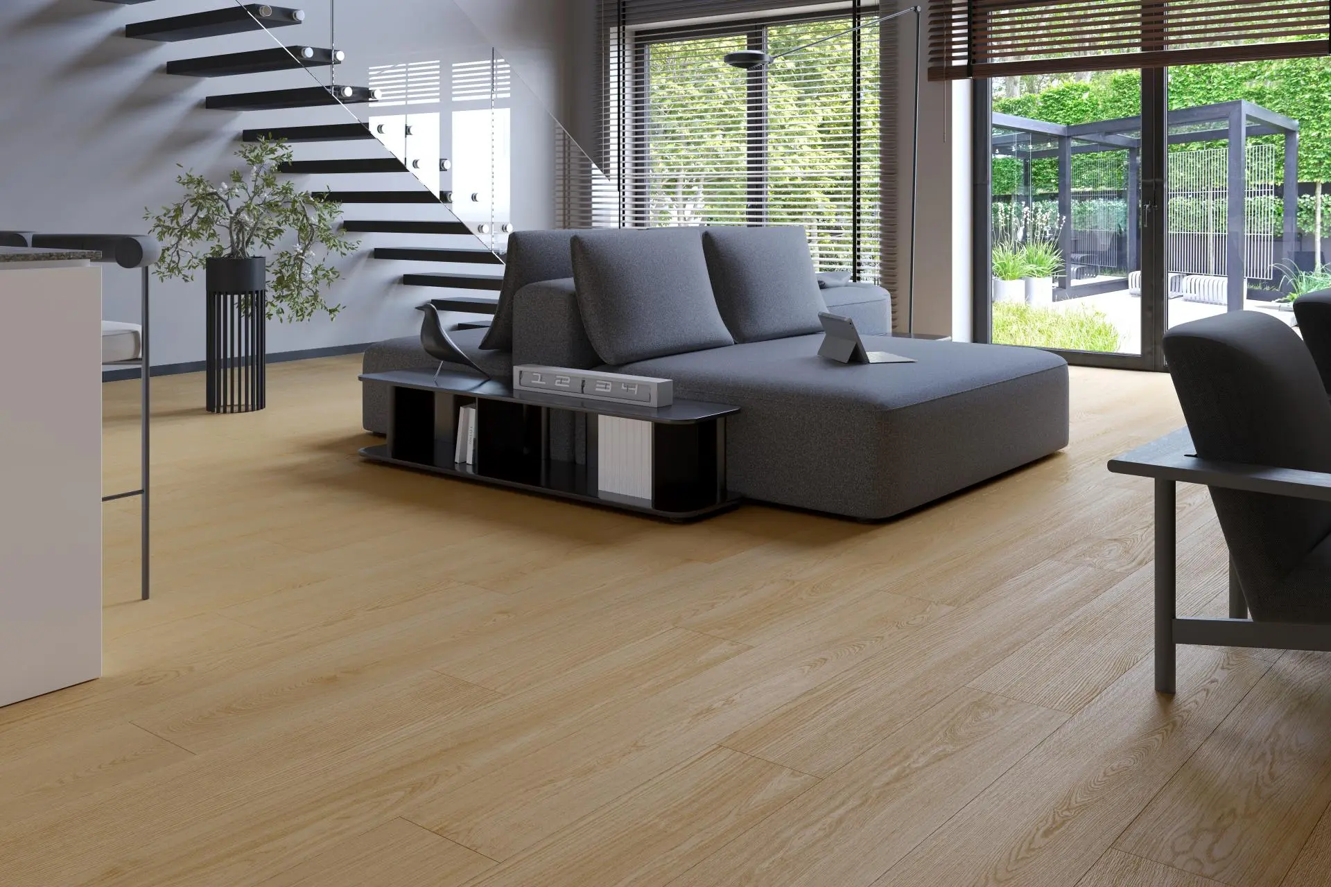 Bild Ambiente Vinylboden Eiche cream Landhausdiele Synchronstruktur Barlinek