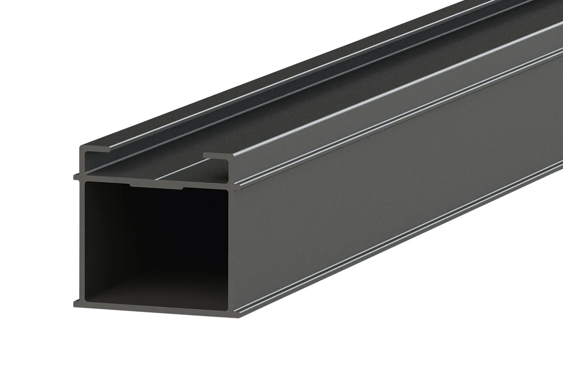 Bild Oberfläche / Detail Terrassenunterkonstruktion Schwarz Aluminium Terrassen mit max. 60 cm Gesamthöhe Trias