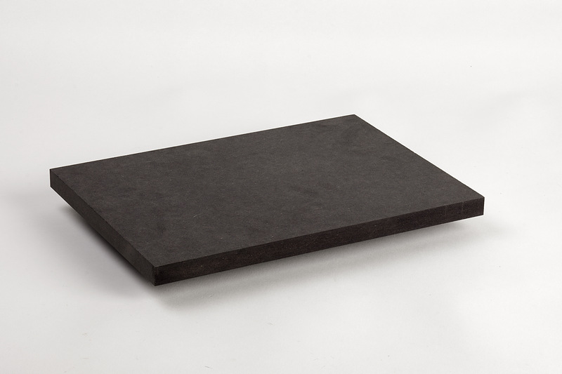 Bild Oberfläche / Detail MDF-Platte Schwarz beidseitig geschliffen Finsa