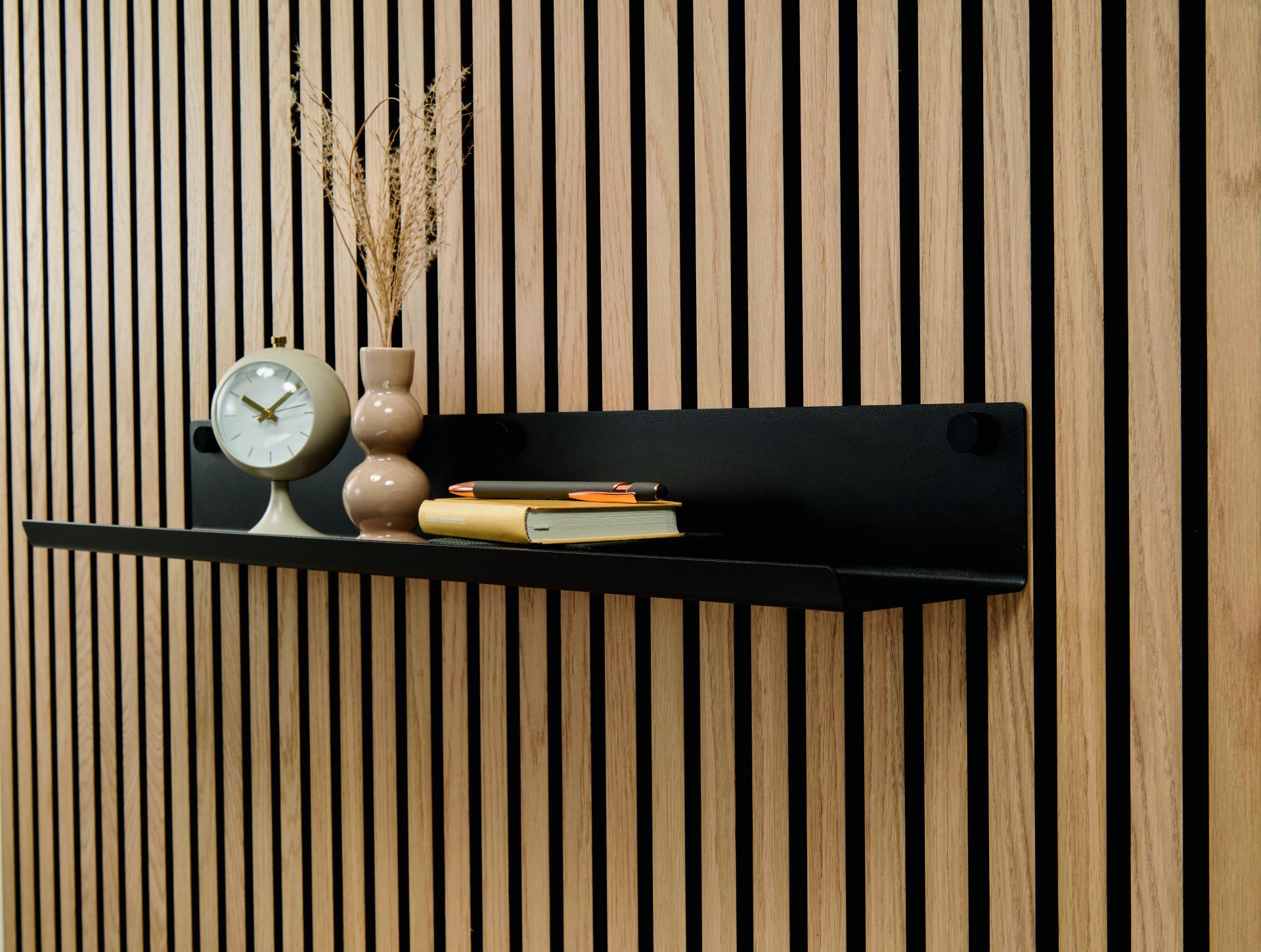 Bild Ambiente 2 Metallregal Schwarz pulverbeschichtet Silent Design ter Hürne