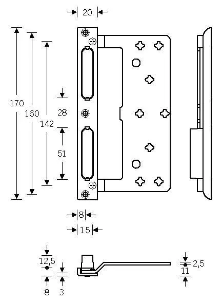 Bild Oberfläche / Detail Schließblech verstärkt Garant
