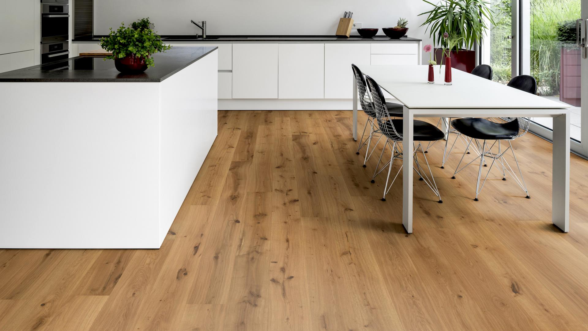 Bild Ambiente 4 Fertigparkett Eiche Palatino Landhausdiele Gebürstet ter Hürne
